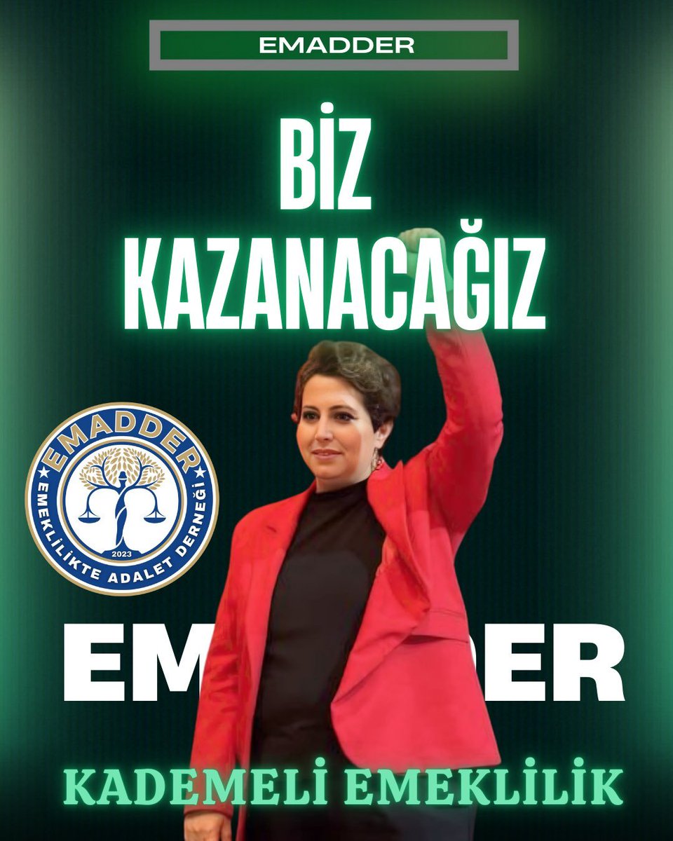 Erdal28yedek's tweet photo. @mihribanugurluu @EmadDernegi Bugün mücadele, yarın zafer! ✊
Kademeli emeklilik talebimizden geri adım atmayacağız. Birlikte, kararlı ve güçlü bir şekilde EmadDer ile mücadelemize devam edeceğiz.
İnanıyoruz, kararlıyız, kademe alınacak!
@EmadDernegi
#HükümetKademeyiVer https://t.co/rnHP9DNY8p