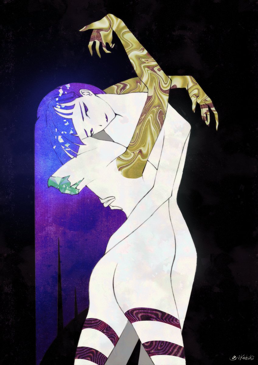 ikohiki's tweet photo. #宝石の国 Leid Elend https://t.co/ZjX7RS44Tf