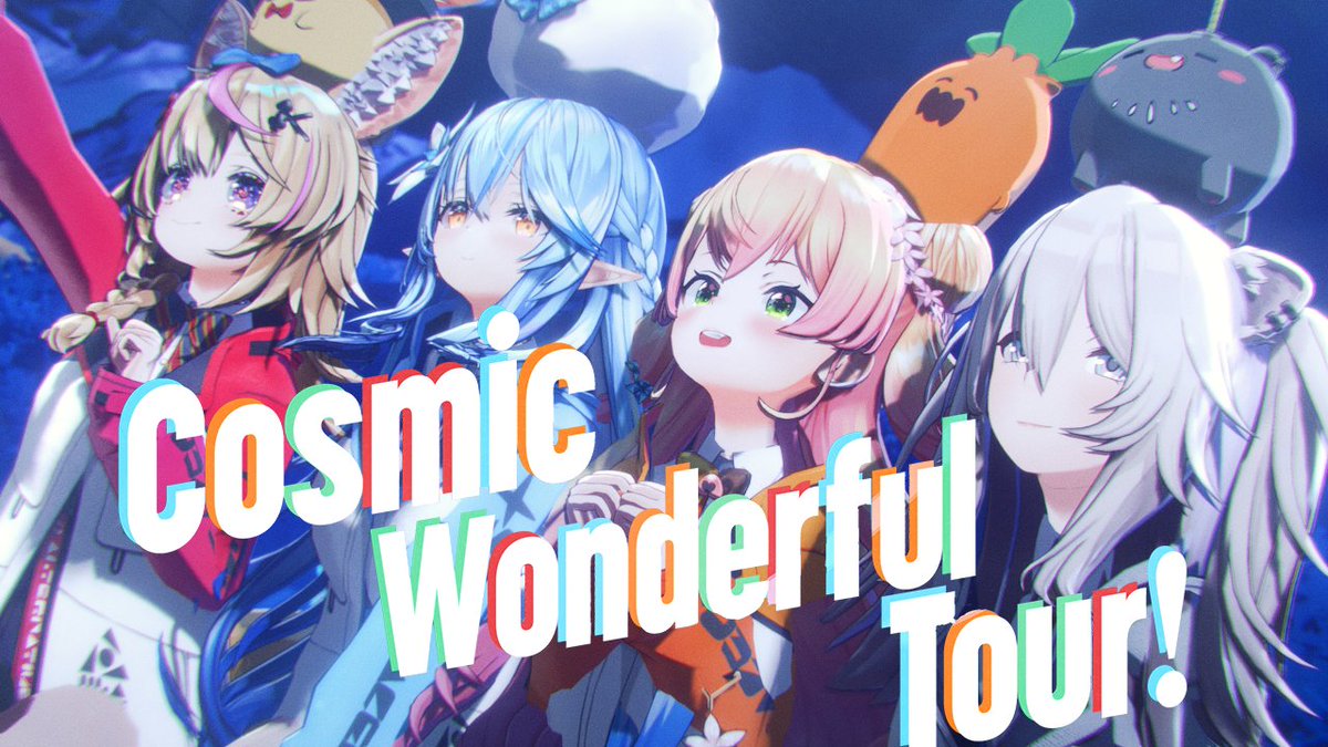 yukihanalamy's tweet photo. ━*＼Youtube動画アップ／*━
　　　【original MV】
　　Cosmic Wonderful Tour!
　【ねぽらぼ /ホロライブ】
━━━━━━━━━━━━━━
　　　↓　↓　↓　↓　↓　↓
　　✨22時プレミア公開✨
https://t.co/iP58qV4xSa https://t.co/jwVRkxjGde