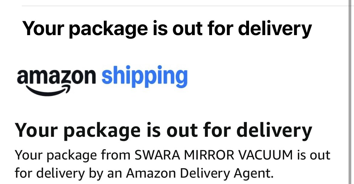 Manisha121's tweet photo. @amazon @amazonIN  please decide if my parcel is out for delivery or is it delayed . 2 messages in a span of 6 mins https://t.co/R2SoS8H7ko