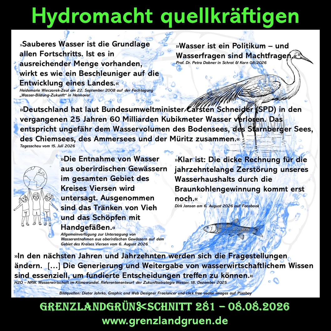Fassmacher's tweet photo. #grenzlandgrünschnitt #Hydromacht #quellkräftigen #Wasserpolitik https://t.co/5auDrsfnhN