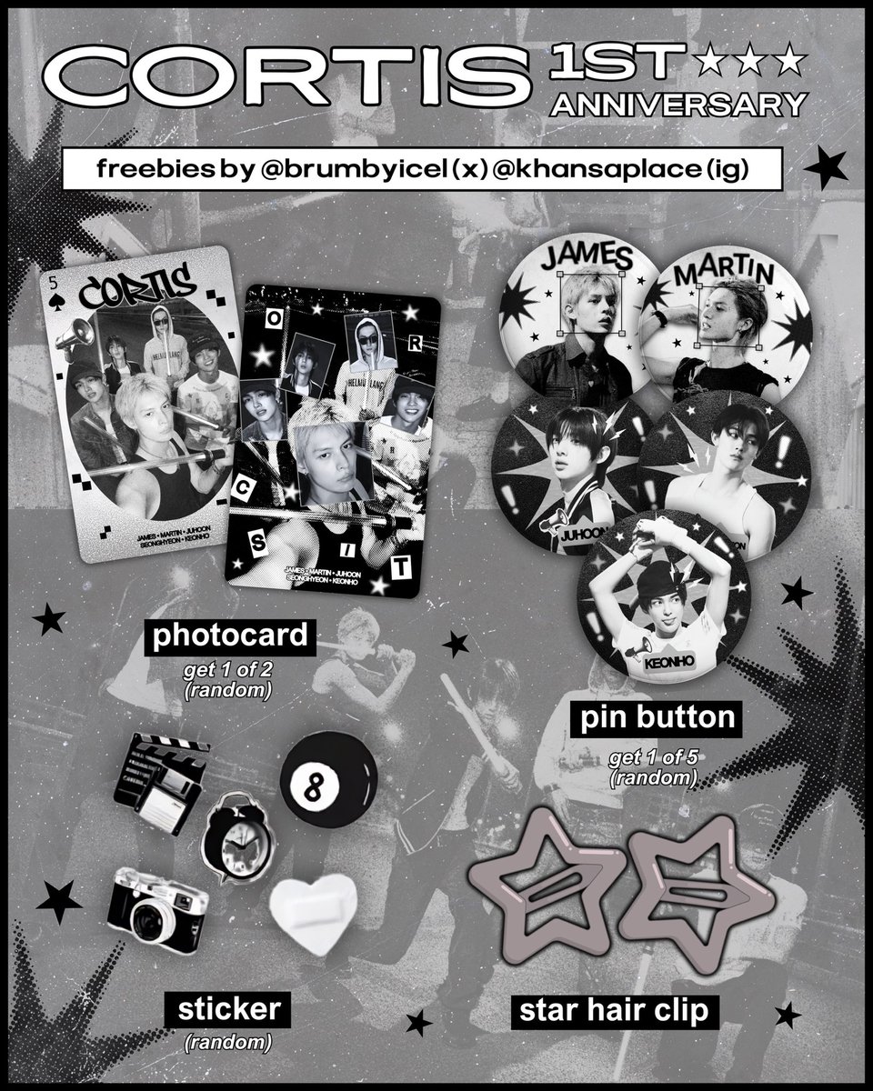 brumbyicel's tweet photo. #CORTIS 1ST ANNIVERSARY
★.ᐟ freebies by @brumbyicel (x) @khansaplace (ig)

⨾ rt &amp; like this post

⌗ offline 14/08 — PYPD at CGV Central Park
⌗ online (will be open on 18/08, 20.00 WIB)
🔗  https://t.co/AM9WPbxNXj | set price: 1.111

kindly tag me if you get one ♡ https://t.co/RDYScuhjiu