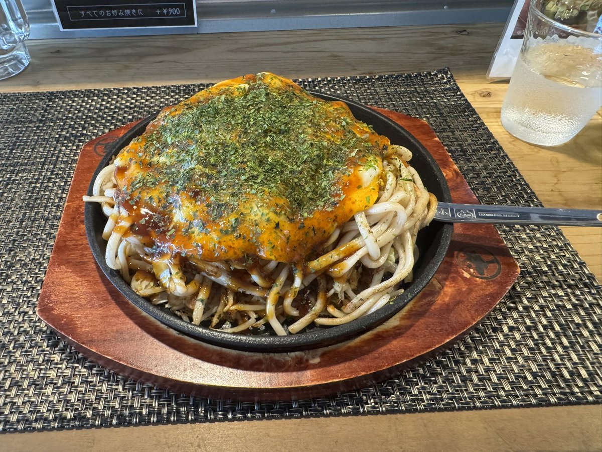 nsatokun's tweet photo. お昼はお好み焼き https://t.co/0goOauUkYc