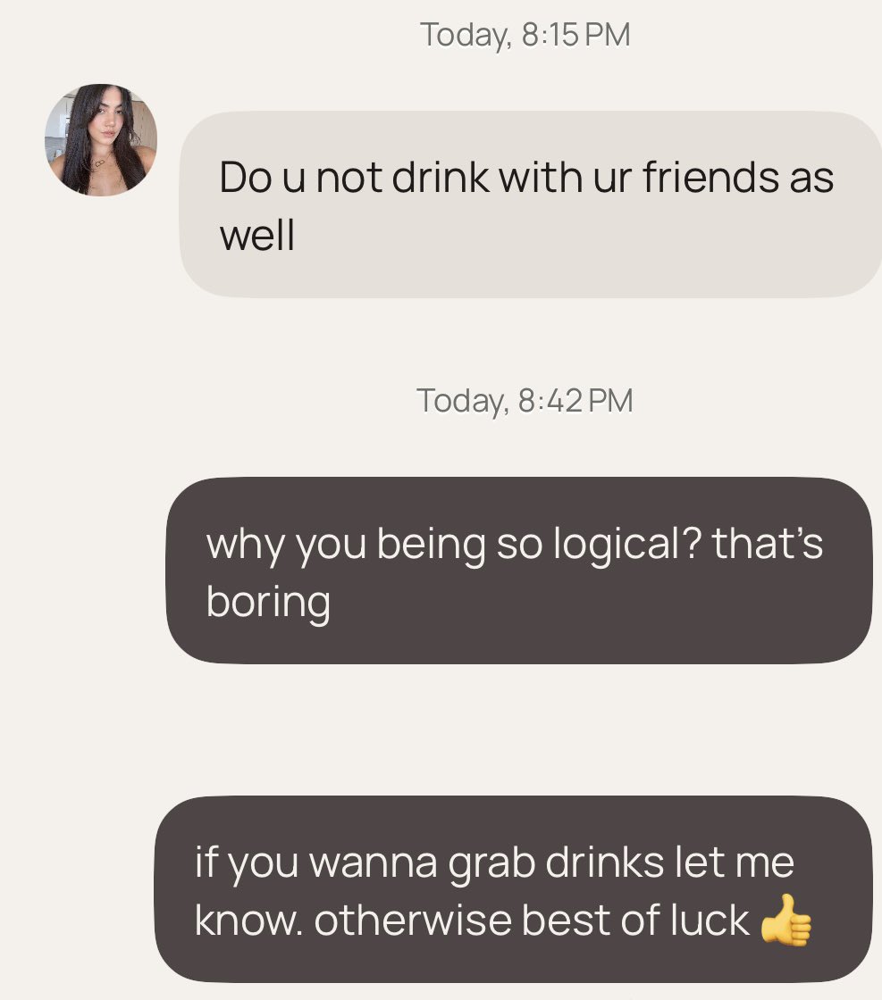 WestsideLAGuy's tweet photo. When a girl is overly logical &amp; non-compliant, just move on. https://t.co/394hvEYH3s
