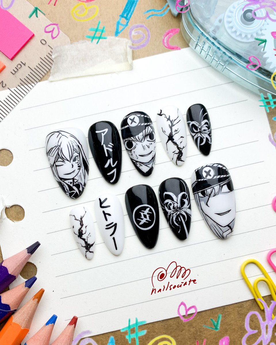 nailsociate's tweet photo. Petals of Reincarnation inspired nails 👀 https://t.co/8FDWPp84P9