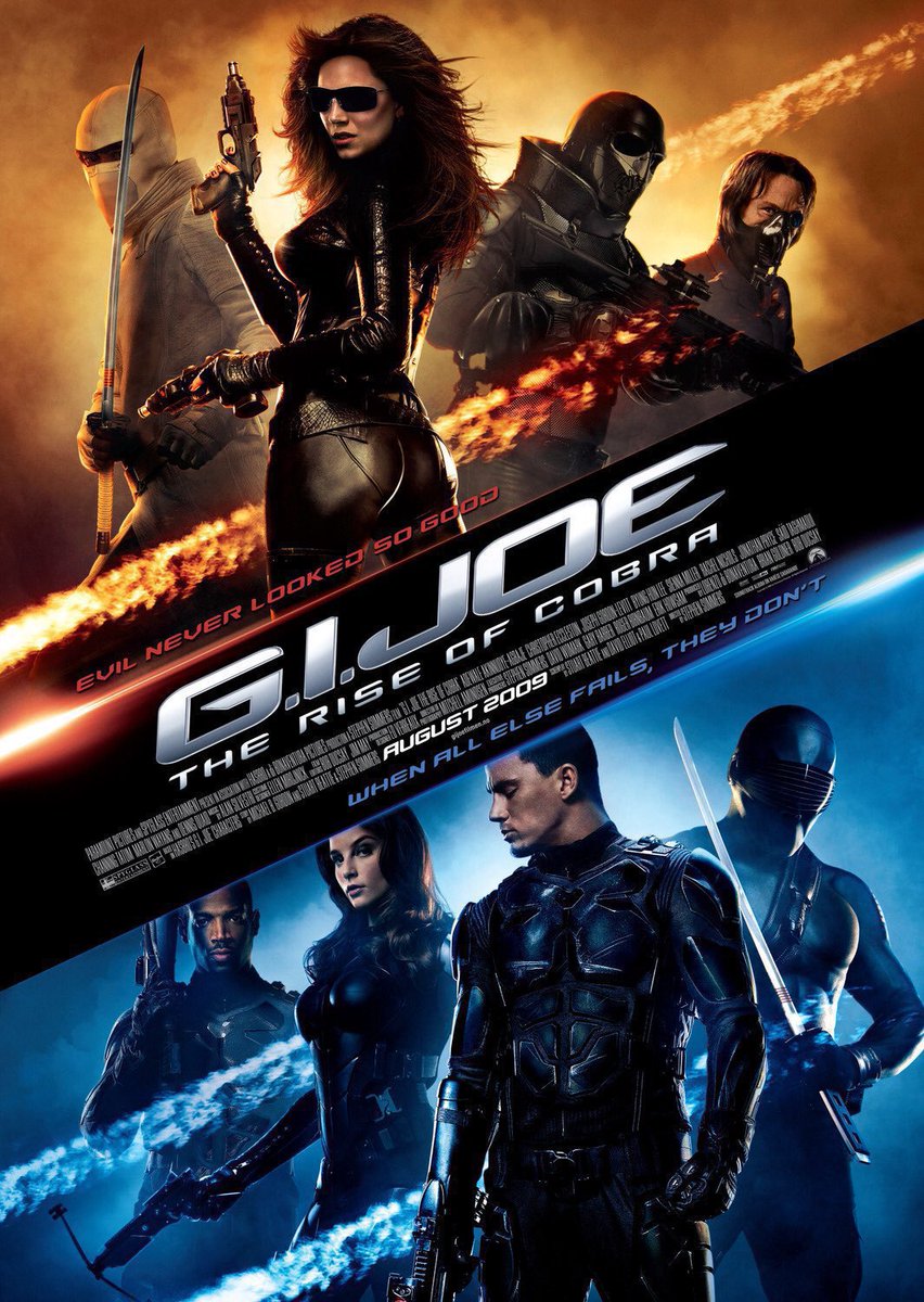 FilmNewsNos's tweet photo. 🎬MOVIE HISTORY: 17 years ago today August 7, 2009 the movie ‘G.I. Joe: The Rise of Cobra’ opened in theaters!
#ChanningTatum #MarlonWayans @adewale #DennisQuaid #RachelNichols #RayPark #SaidTaghmaoui #JosephGordonLevitt #SiennaMiller #ChristopherEccleston #ByunghunLee @bsoohoo https://t.co/QiaVeyiLLe