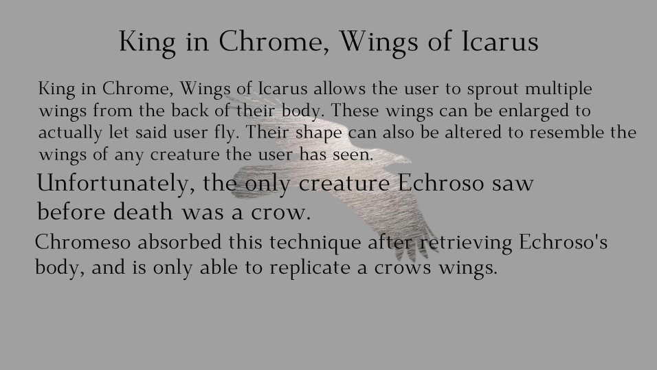 ChromeChoso's tweet photo. Chromeso's Techniques! (And some lore) https://t.co/aO6I9YyGw2