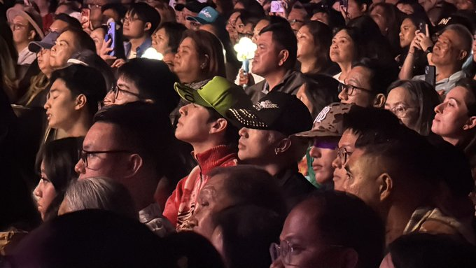ABSCBNNews's tweet photo. LOOK: SB19's Justin, Josh, and Stell were spotted at BINI's "Signals" concert at Rohnert Park in California. | via @mjfelipe https://t.co/tApBtGZYr7