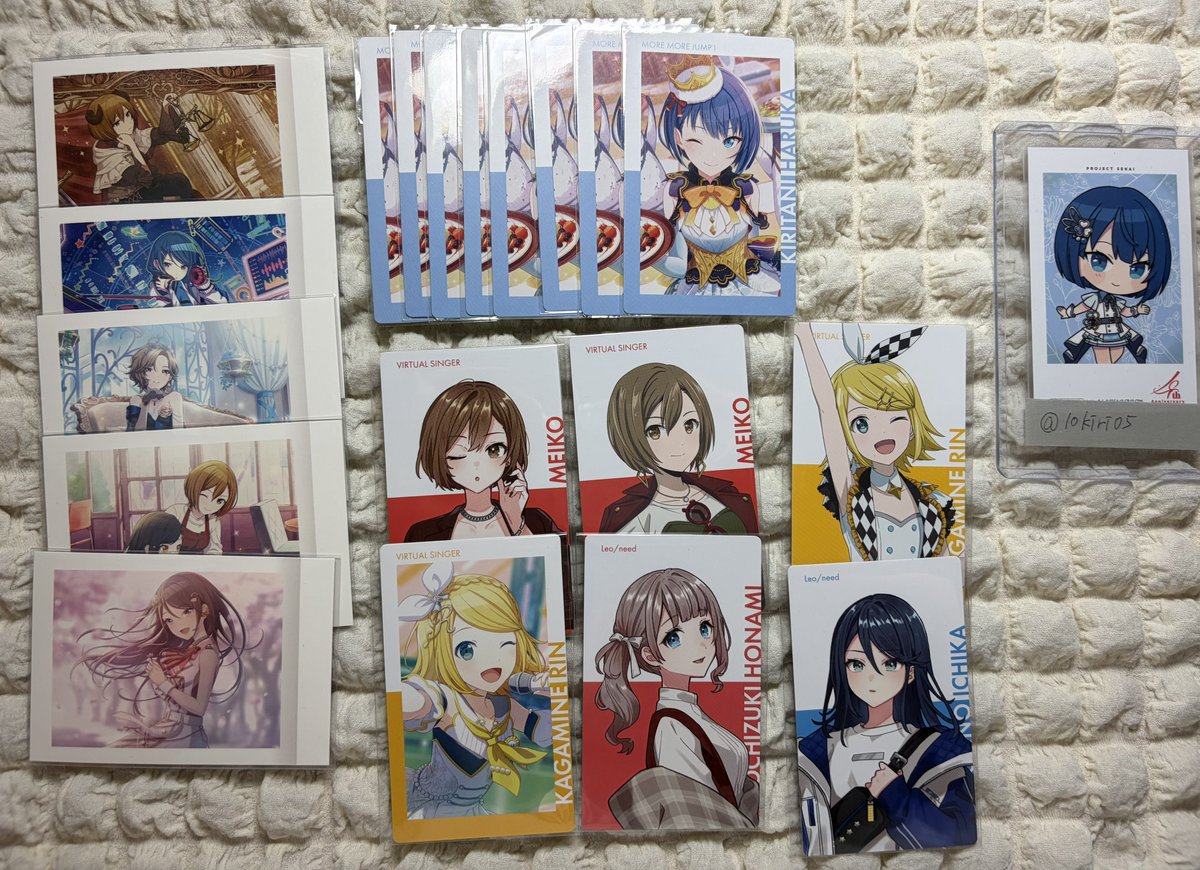 10kiri05's tweet photo. プロセカ エピカ ぱしゃこれ 取引 交換 譲渡

求 定価＋送料

譲 鏡音リン、MEIKO、星乃一歌、望月穂波

御気軽にお声がけください🙇‍♀️ https://t.co/p0gXal4tTi