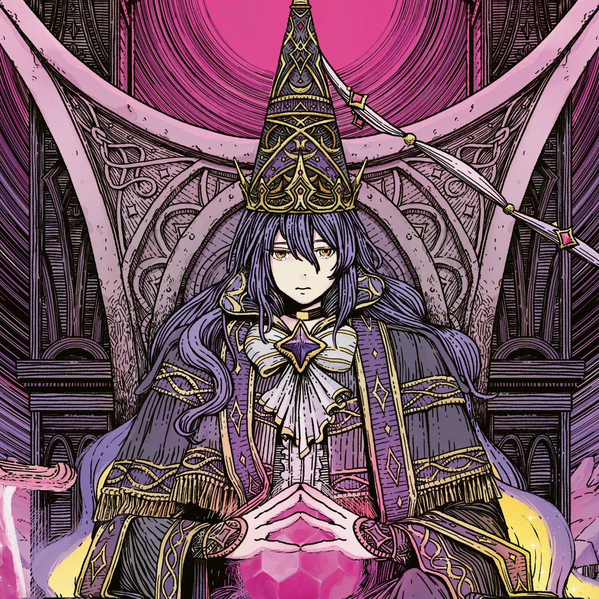 argarads's tweet photo. Moolight Queen, Moona 🟪👑🌕🌙

With guidance from the moon, the queen usurp a royal family and lead witches and mages to new path of magic. Twilight of the old kingdom brings a new age; age of stars

#HoshinovArt https://t.co/uZqxPEqlMq
