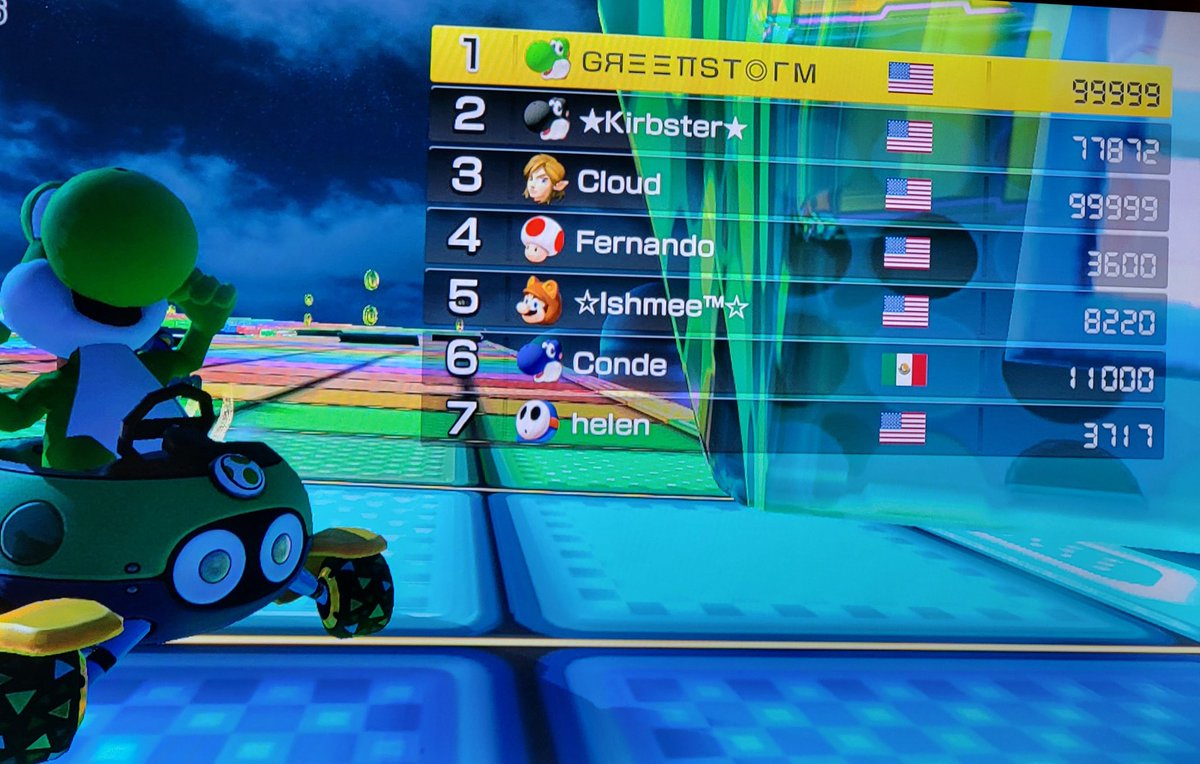 GreenStormWitch's tweet photo. #GreenStormWolf #MK8D
Fun races ggs, 🌍⛈️🐺🏁☝️🙃 https://t.co/E5coTa8xdC
