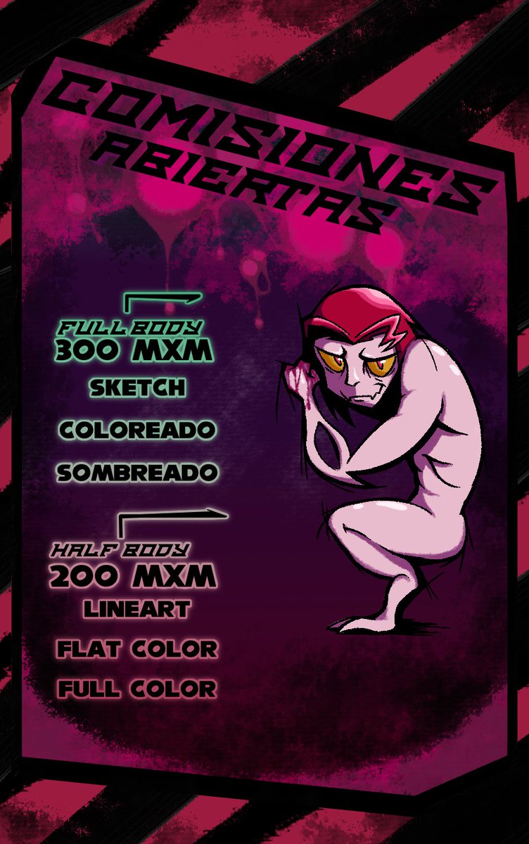 MatoNarcisus's tweet photo. 🟢!COMISIONES ABIERTAS!🟢
Toda la informacion se encuentra en las ilustraciones de abajo, cualquier duda que tengan pueden contactarme por DM   :D https://t.co/x7n5wg2HEO