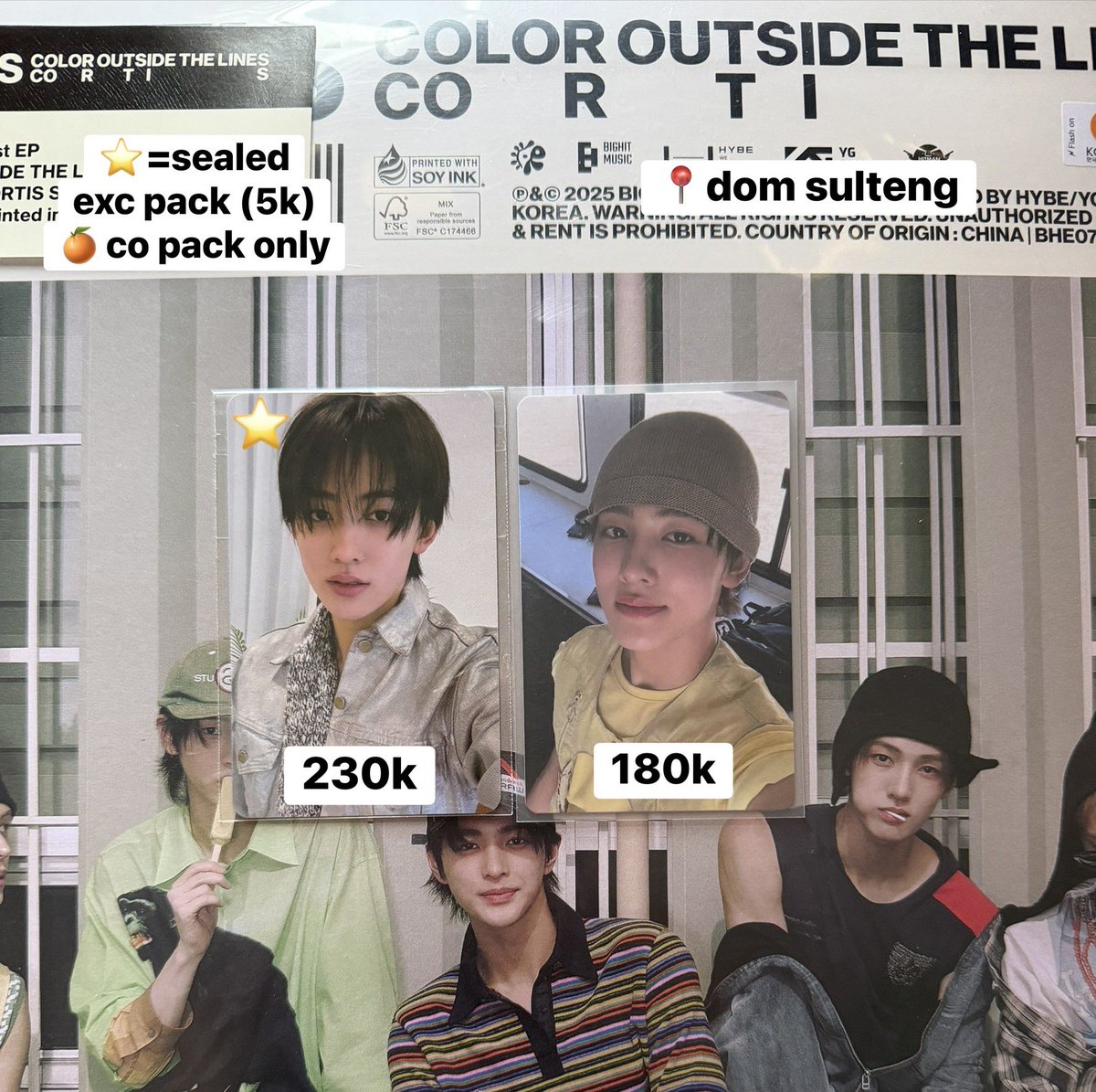 moonaeraaa's tweet photo. wts | want to sell | #corsell 
ready ina photocard cortis

📍dom sulteng
💸price in pict
💌 vidcon &amp; details by dm yaa
take all 400k inc pack
mohon untuk cek ongkir dlu di 🍊 aku di bio ya baru dm ak🤗

kindly mention after dm🫰🏻 https://t.co/y6QGOCRkvT