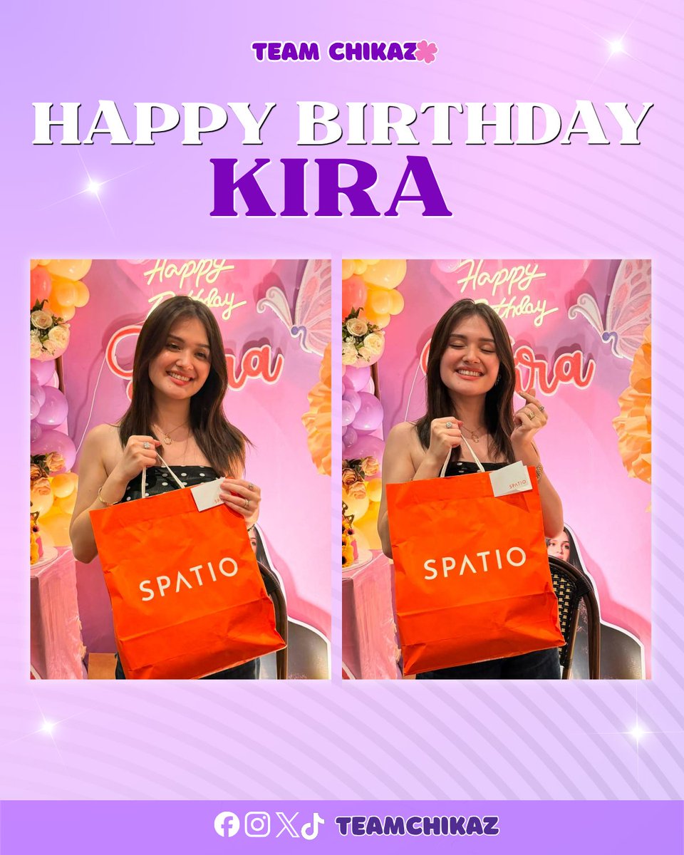 TeamCHIKAZ's tweet photo. 𝐇𝐀𝐏𝐏𝐘 𝐁𝐈𝐑𝐓𝐇𝐃𝐀𝐘, 𝐊𝐈𝐑𝐀!🎂🎉

A little late, but we still wanted to send a little something for someone who has stayed by Az’s side from PBB days all the way until now! It’s been so special watching the genuine bond and beautiful friendship you two share, and we’re so grateful for your constant, warm presence in her life through every milestone.

We hope you love the birthday gift we sent — 𝐚 𝐛𝐚𝐠 𝐩𝐫𝐨𝐮𝐝𝐥𝐲 𝐡𝐚𝐧𝐝𝐦𝐚𝐝𝐞 𝐛𝐲 𝐅𝐢𝐥𝐢𝐩𝐢𝐧𝐨 𝐚𝐫𝐭𝐢𝐬𝐚𝐧𝐬 𝐟𝐫𝐨𝐦 𝐭𝐡𝐞 𝐥𝐨𝐜𝐚𝐥 𝐛𝐫𝐚𝐧𝐝 𝐄𝐯𝐞 𝐚𝐧𝐝 𝐀𝐝𝐚𝐦, crafted with so much love just for you.

May this coming year bring you endless joy, success, and even more amazing KiZ moments! Wishing you the absolute best year ahead! ✨💖
#TeamChikaz