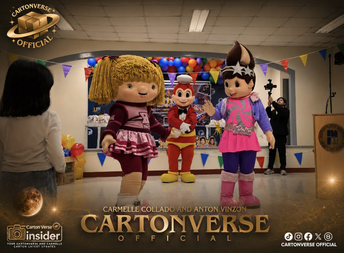 cartonverse_ofc's tweet photo. Guess who came to join us and bring extra fun and smiles to our charity event! 

We’re so happy to have Jollibee, Hetty, and Twirlie here to make this special day even more memorable for our little warriors! 

Thank you for spreading joy and happiness with us! 

Together, we are the hope. 

CARTON GIVES HOPE
CARTON GIVES HOPE
#HopeStartsWithCartonverse