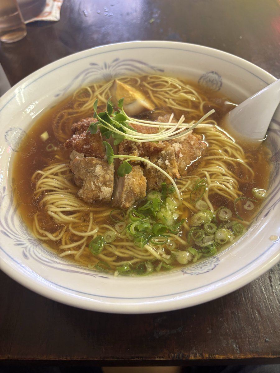 holda31a's tweet photo. 今日から盆休み突入
とりあえず昼。闘牛で鳥そば大 https://t.co/CibzTaJC9P