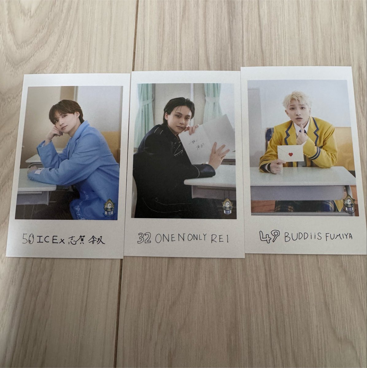juu_23y's tweet photo. EBiDAN THE LIVE 2026 エビライ グッズ 交換
ミニフォト 隣の席セット

【譲】REI・志賀 李玖・FUMIYA
【求】 山中柔太朗(前以外)
 
エビライ8/13手渡し希望、もしくは郵送でも可
検索からでもお気軽にお声掛けください🙂‍↕️ https://t.co/N6SFOC3N8a