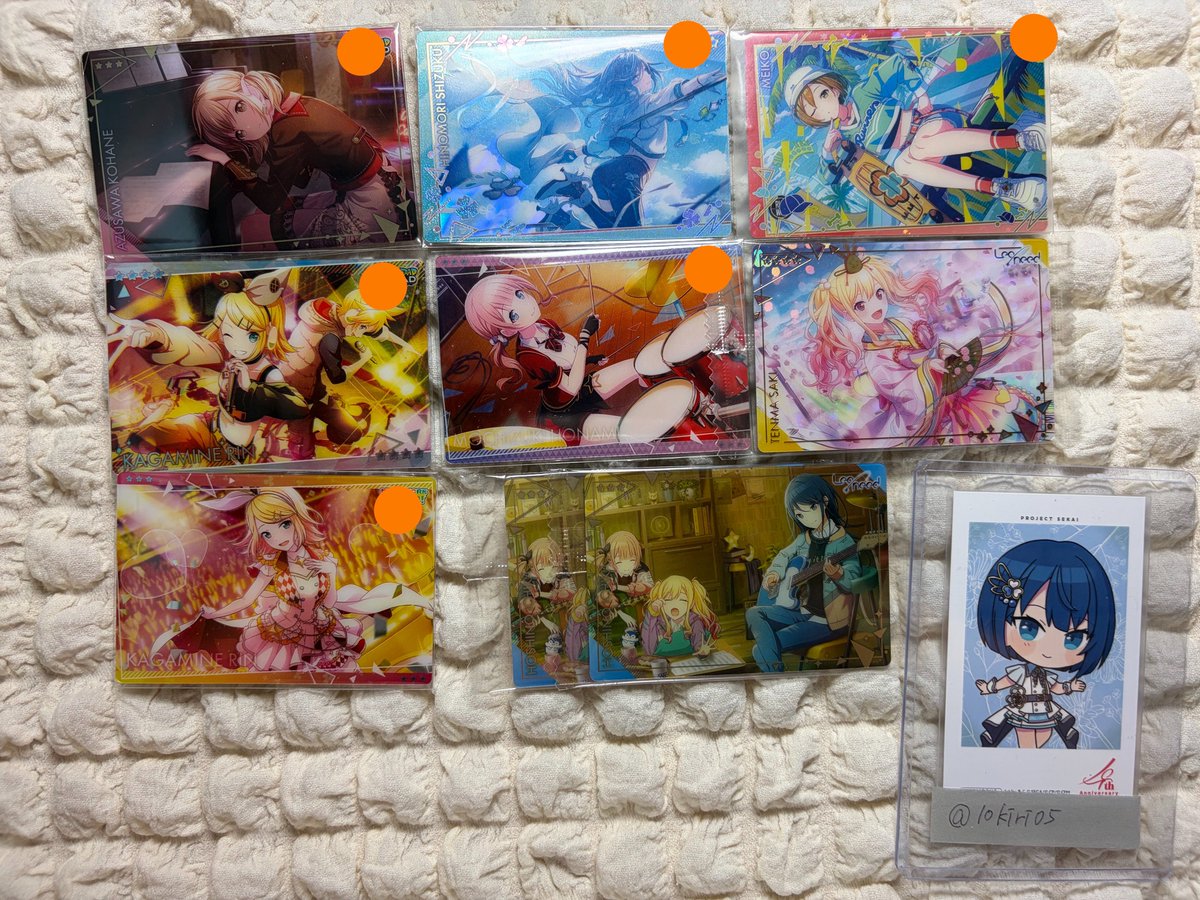 10kiri05's tweet photo. プロセカ ウエハース 取引 交換 譲渡

譲 MEIKO、鏡音リン、星乃一歌、天馬咲希、望月穂波、小豆沢こはね

求 固定求または定価＋送料

御気軽にお声がけください🙇‍♀️ https://t.co/Xu5tS9hq8o