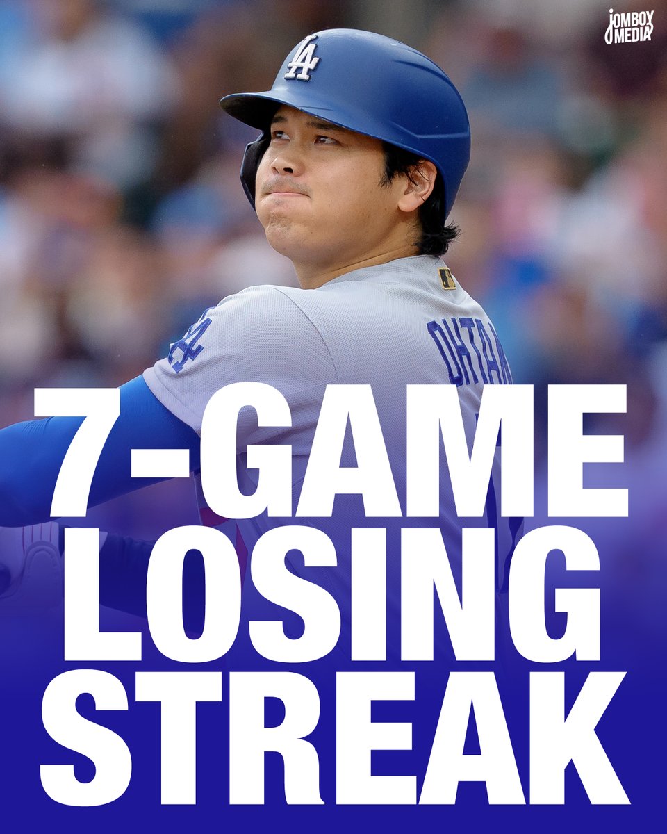 TalkinBaseball_'s tweet photo. Dodgers have lost seven straight games for just the second time in the last nine seasons https://t.co/KlEA7S8oFk