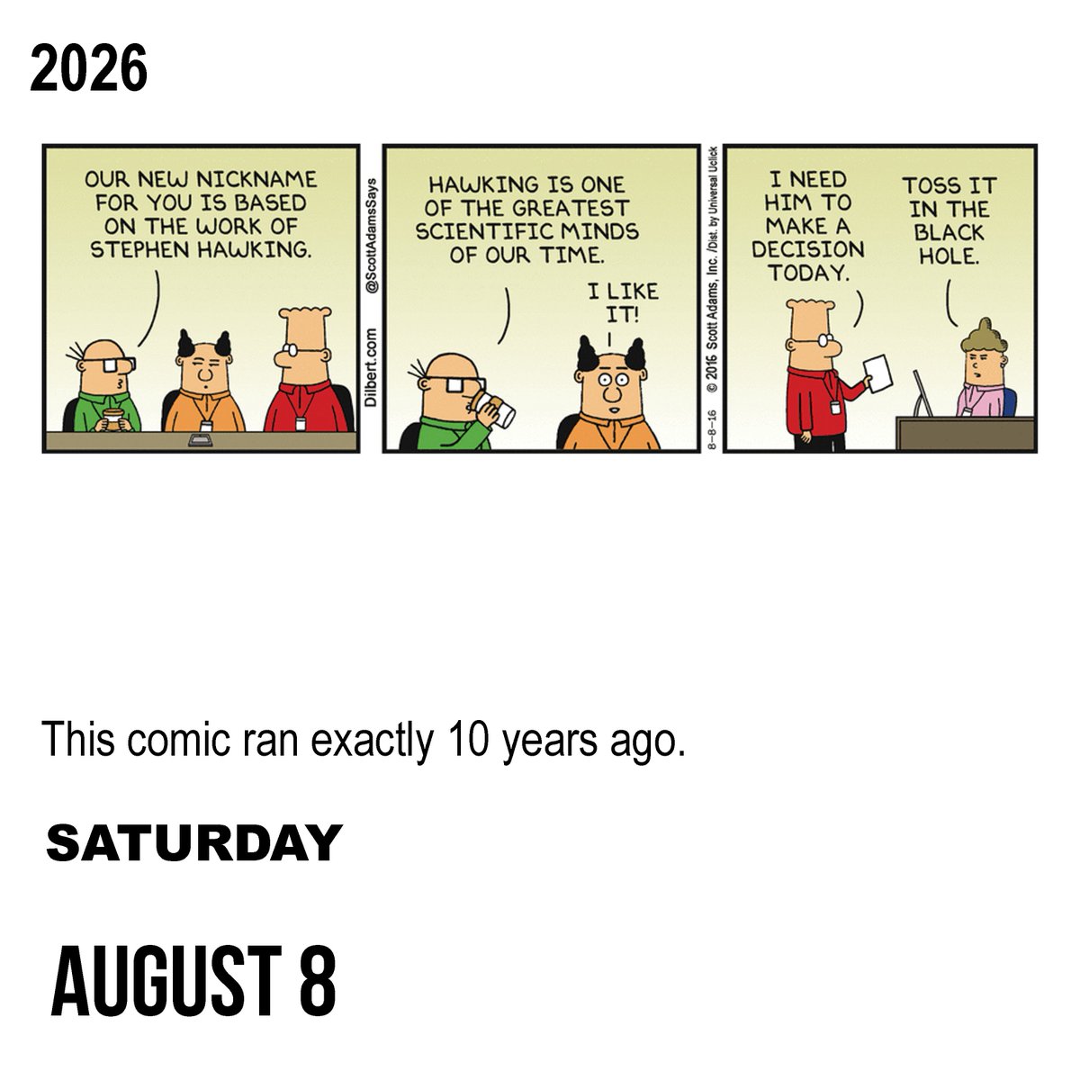 ScottAdamsSays's tweet photo. Dilbert 10 Years Ago https://t.co/moQBr8IVJM