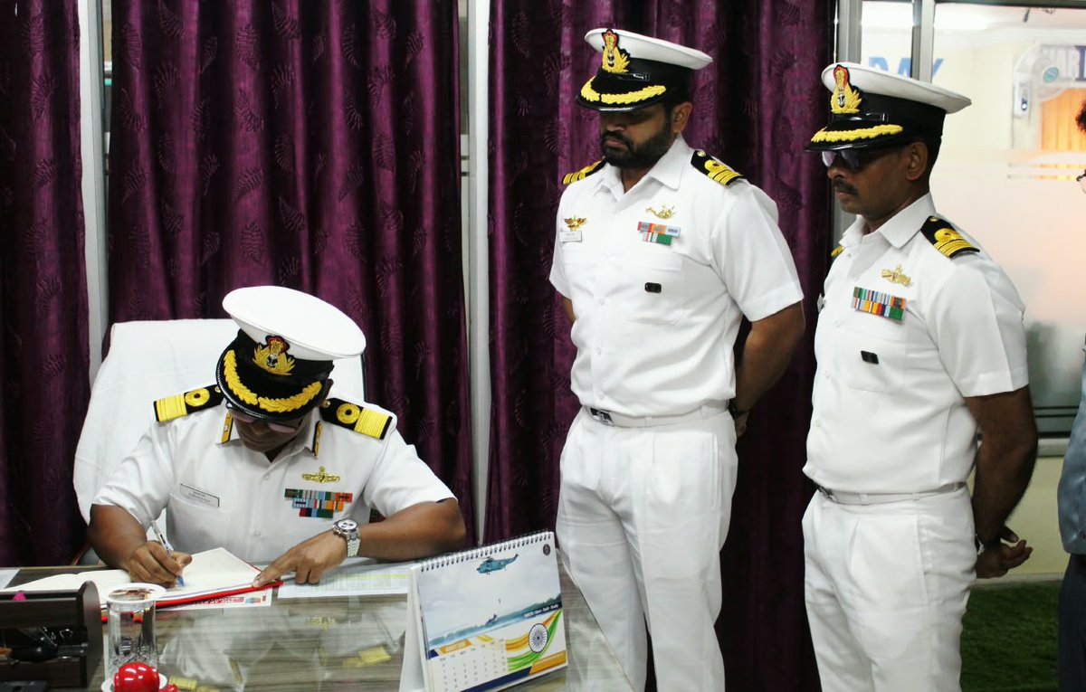 NCCGPHQVSP's tweet photo. 🇮🇳  Where training builds confidence, challenges build character, and opportunity creates leaders. ⚓

At the Annual Inspection of 3(A) Naval Unit NCC, Gp Cdr NCC Group Visakhapatnam, Cmde Sumanta Roy, reinforced a simple vision — make every cadet better prepared, more confident and ready to lead .

Focus on institutional training, .22 Rifle firing, drill and Service Subjects remains paramount, alongside creating wider avenues for meaningful Naval training and adventure.

Celebrating the Unit’s AINSC medal winners , the Gp Cdr applauded their grit and perseverance - reminding every cadet that excellence begins with the courage to compete and the resolve to keep going.

Focus on stronger home for the region’s principal Naval NCC Unit, stronger partnerships and wider opportunities are next few steps in taking Naval NCC in the region to greater heights.

 Train well. Dream bigger. Serve with pride.  🇮🇳 ⚓

#NCC #NavalNCC #AINSC #UnityAndDiscipline #DutyHonourCourage #NationFirst
