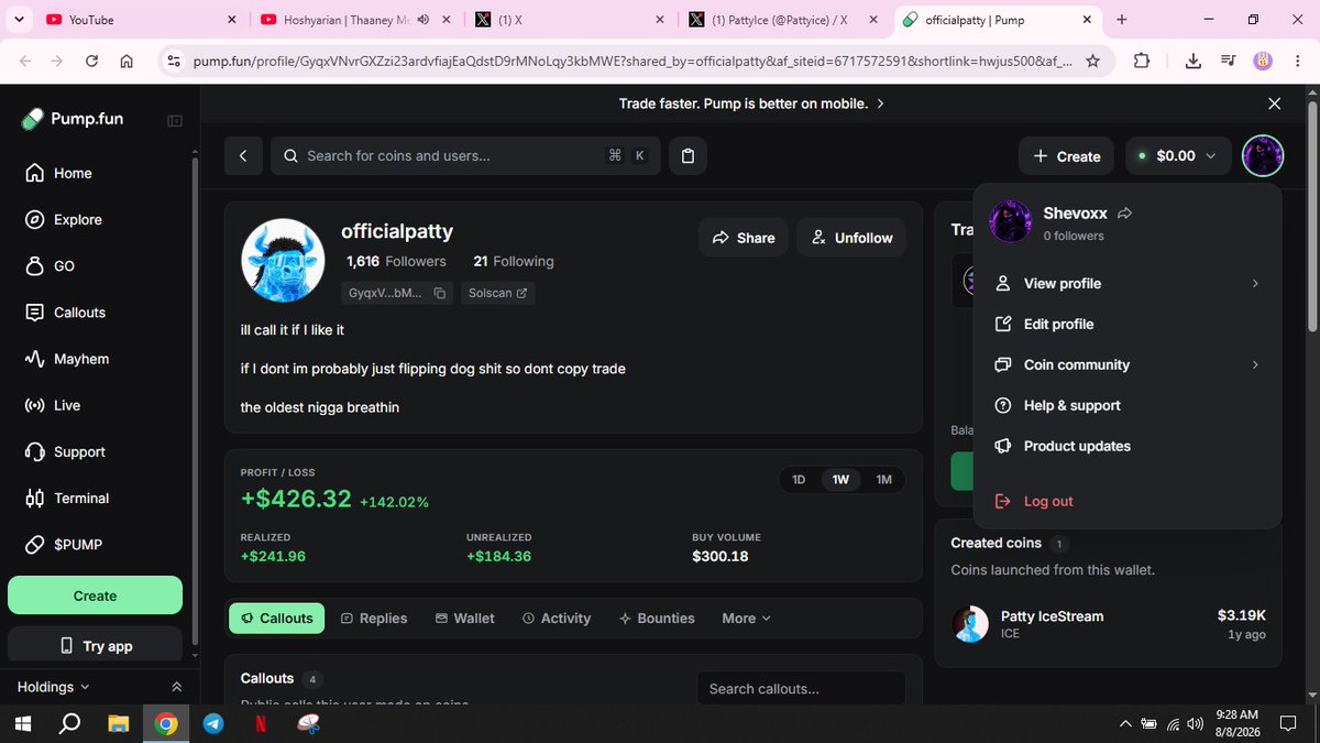 Shevoxx's tweet photo. @Pattyice It would genuinely mean a lot to me, and I'm really hoping luck is finally on my side.  
Thankyou so much @Pattyice   brother

7BT2MLvEEenfoPw1W8P6v1fA7VTEc3DzZgoURygFSVB8 https://t.co/26Zn66xWq1
