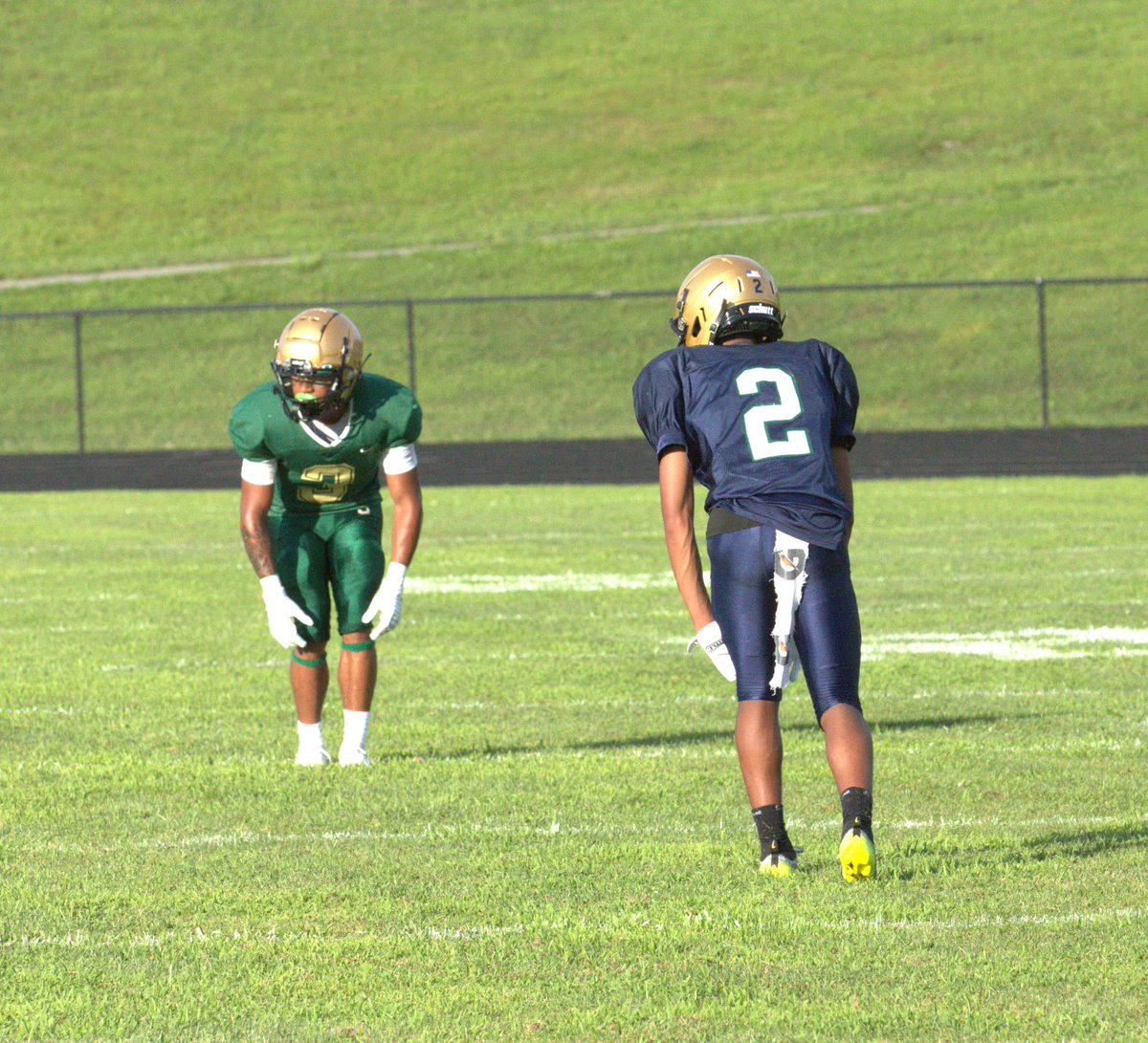 SHSHawksFootbal's tweet photo. Another successful Blue/Green scrimmage in the books! Happy with the progress we’re seeing on both the JV and varsity teams. Keep improving, keep working hard, and stay focused! 

Thank you to everyone who came out. Way more photos can be found on our Facebook page! @SkyHawksAthl https://t.co/tXFo1Qf7WO