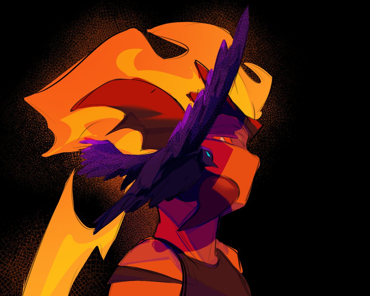 SixerBlixer's tweet photo. doodle #cataraven #firewind https://t.co/B0sYDNXA5H
