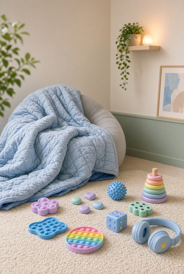 JahBriLLC's tweet photo. Meltdown? Words often make it worse.
Deep pressure usually helps more.
Dad-tested weighted blankets + compression vests exist for a reason.
Link in bio.
#SensoryProcessing #Autism #ADHD https://t.co/wP3eC9k53i