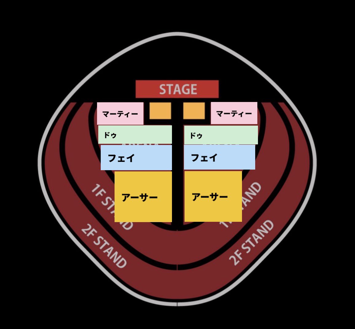 END118J's tweet photo. セカオワ THE CINEMA東京ドーム 座席予想
こんな感じなのかな
全然データ集めたわけじゃないからわからん笑
#SEKAINOOWARI
#THECINEMA https://t.co/3IpNKPU80e