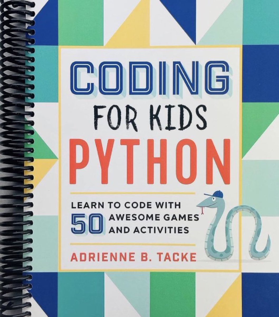 KirkDBorne's tweet photo. “Coding for Kids — Python: Learn to Code with 50 Awesome Games and Activities” [Spiral-bound] 
...get it at https://t.co/xR9Pfyj44E
[Kindle and standard paperback editions also available]

#STEM https://t.co/OSd3vAQhuf