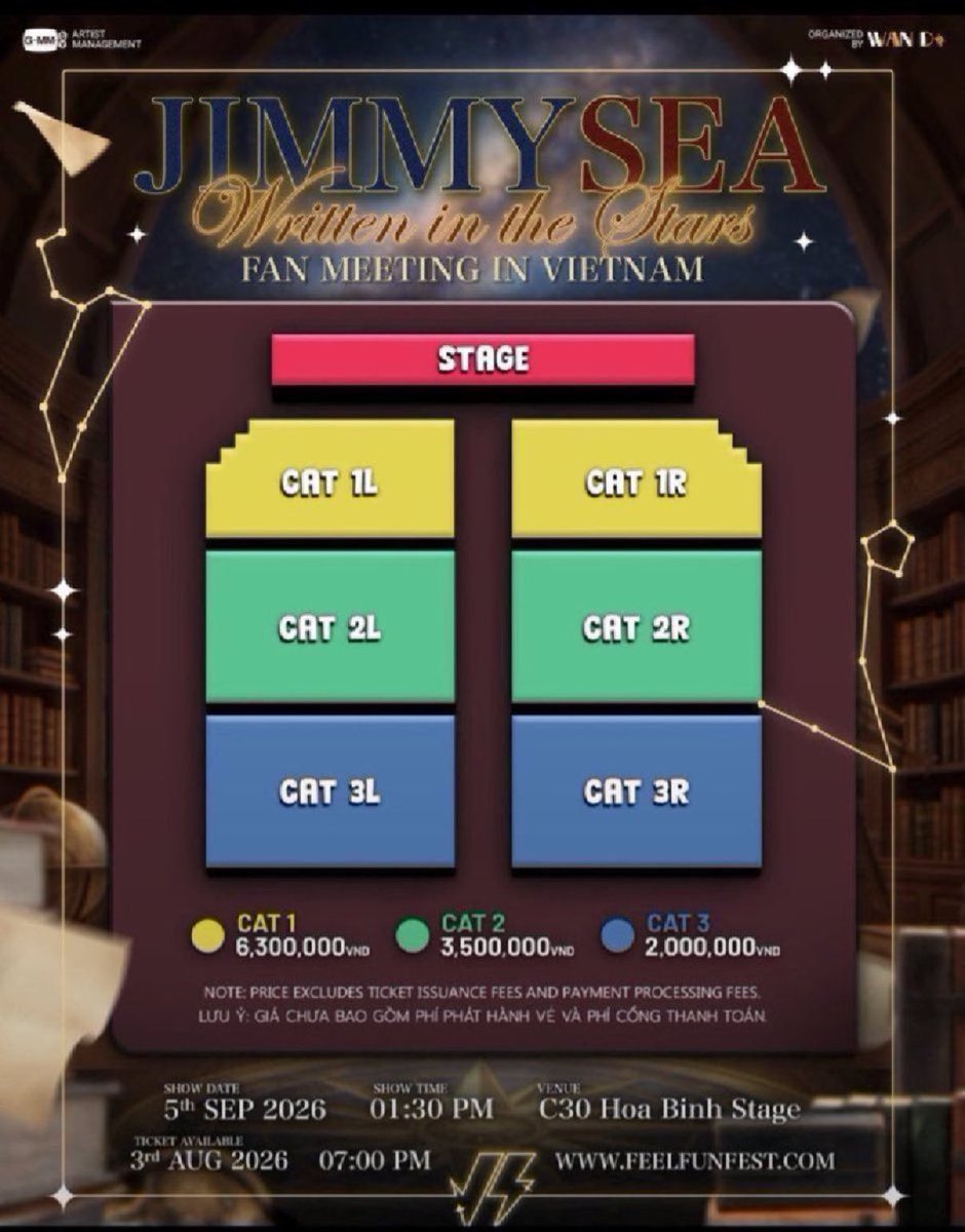 BRIANNATIX1's tweet photo. WTS lfb
JIMMYSEA: WRITTEN IN THE STARS FAN MEETING IN VIETNAM
-3x CAT 1 ROW A(1 sold❌)
side by side seats
Local and international fans can dm
#JimmySeaFMinVietnam
#JimmySea #WrittenintheStarsFMinVietnam
#GMMTV #WandeePlus https://t.co/M5m22yjmzP