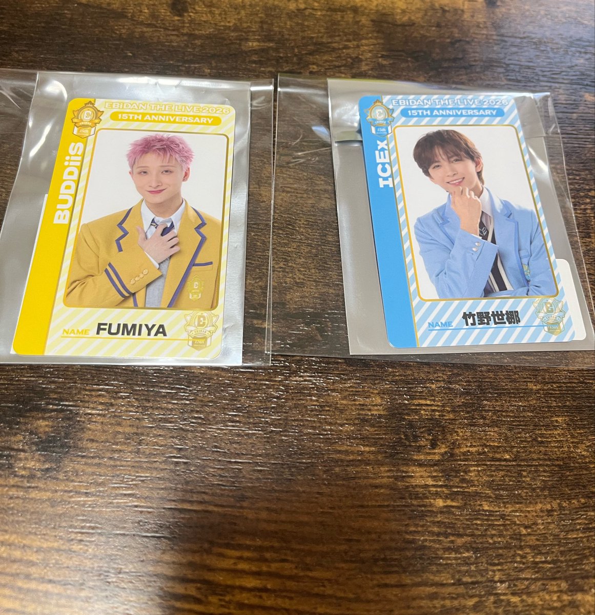 ebiak04's tweet photo. EBiDANTHELIVE2026 Random Double Sided card

譲 FUMIYA 竹野世梛

求 阿久根温世or 高桑真之 or買取

8/13エビライ手渡しor郵送希望です

#EBiDAN交換 #EBiDAN求 #EBiDAN譲 https://t.co/CJsI0aqeIl