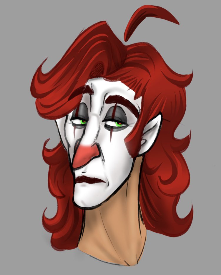 theswanqueenie's tweet photo. He just knows his Ex’s miss him 🥱💅✨
#chestertheclown #oc #digitalart #doodle #clown https://t.co/pYdEC3O6Y1