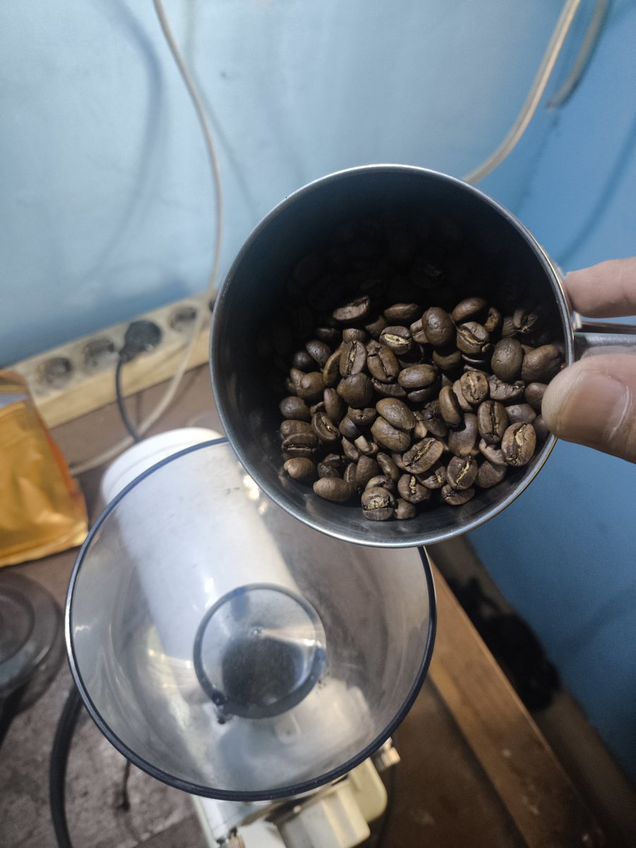 fachriceg's tweet photo. Dapet kopi oleh2 dari Bali Kintamani Fullwash. Lumayanlah buat stock 1 minggu. Let's grind ⚙️ https://t.co/OHHJ1T0t9c