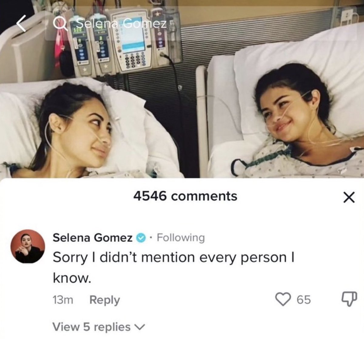gabzywise's tweet photo. Selena Gomez forget do soon 😭 https://t.co/iHj6pYaBIY
