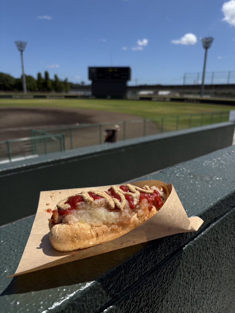 64Straight's tweet photo. そして今年も関西よりキッチンカーLINK ONEさんが大谷津球場にて出店されていました🚚
11日まで出店だそうです。
唐揚げ🍗とホットドッグ🌭は食べ応えがあります‼️

#LINKONE 
#拡がれ女子野球
#女子野球
#全日本女子硬式クラブ野球選手権

ありさ with 壱おじ。
#TikTok https://t.co/NFoLH8JO4a https://t.co/YTOFpjv4Bc