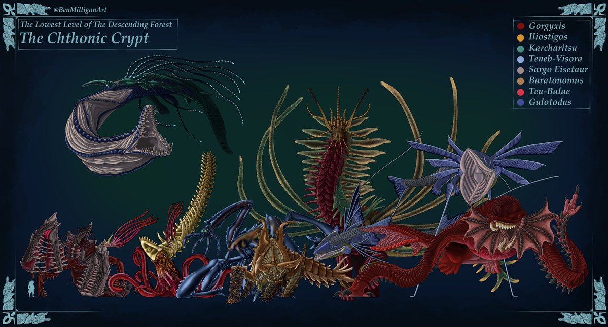 BenMilliganArt's tweet photo. Original Monsters and Locale: The Chthonic Crypt

#MonsterHunter #MH自作モンスター https://t.co/Scn4l4jcbF