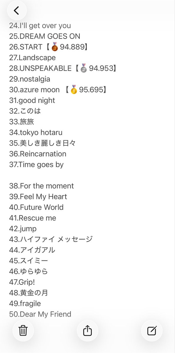 cottan_cony15's tweet photo. ELT30周年だったので
1人カラオケで昨日はお祝いしてました🎉笑

もっちーソロも挟みつつ6時間
気付けばピッタリ50曲とかいう
規格外セトリですが😂

歌うの忘れた！もかなりあるけど
結構この流れ、気に入っております笑

✨30th Anniversary My Best ELT✨
プレイリストにいかがでしょうか💁‍♂️ https://t.co/fuGrFaHSTs