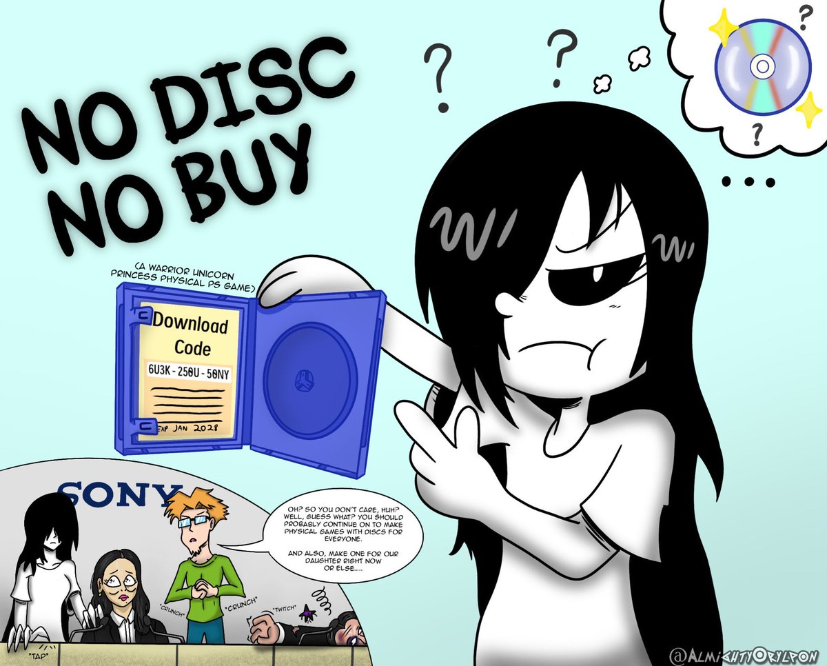 In_the_Console2's tweet photo. Share of the Week; shove it up your greedy asses. #HoldtheLine #BoycottSony #NoDiscsNoMoney #NotBuyingPS6 https://t.co/aEAZrdXtHt