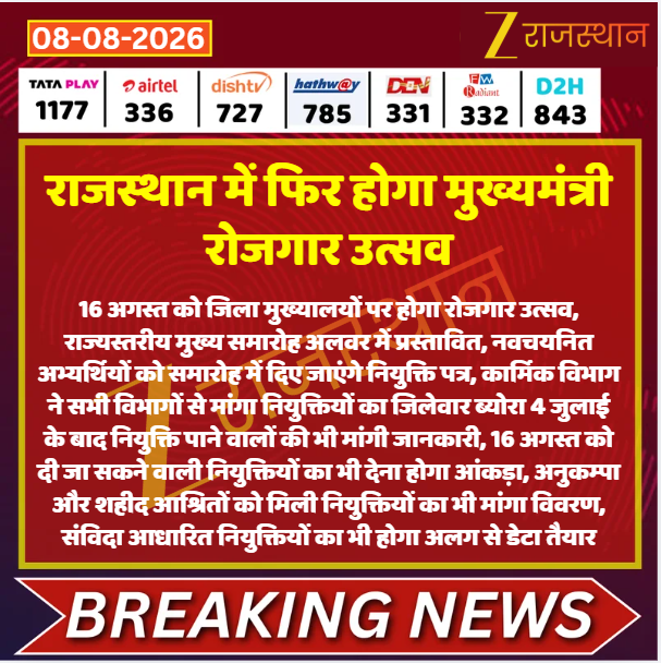 zeerajasthan_'s tweet photo. #Jaipur: राजस्थान में फिर होगा मुख्यमंत्री रोजगार उत्सव

@DipuGoyal #LatestNews #RajasthanNews #RajasthanWithZee https://t.co/LFLes9w3MB
