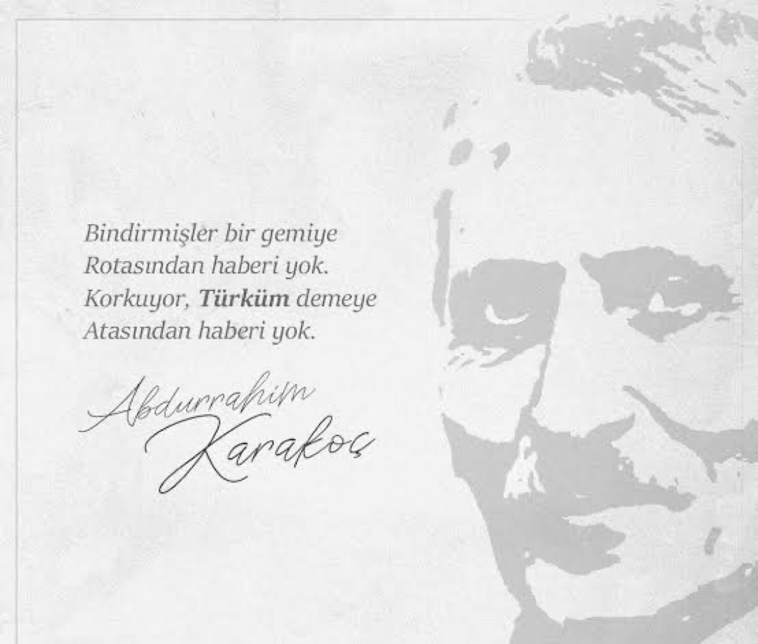 TarihteOan's tweet photo. Bindirmişler bir gemiye 
Rotasından haberi yok. 
Korkuyor, Türküm demeye 
Atasından haberi yok. https://t.co/Gt2pltptUm
