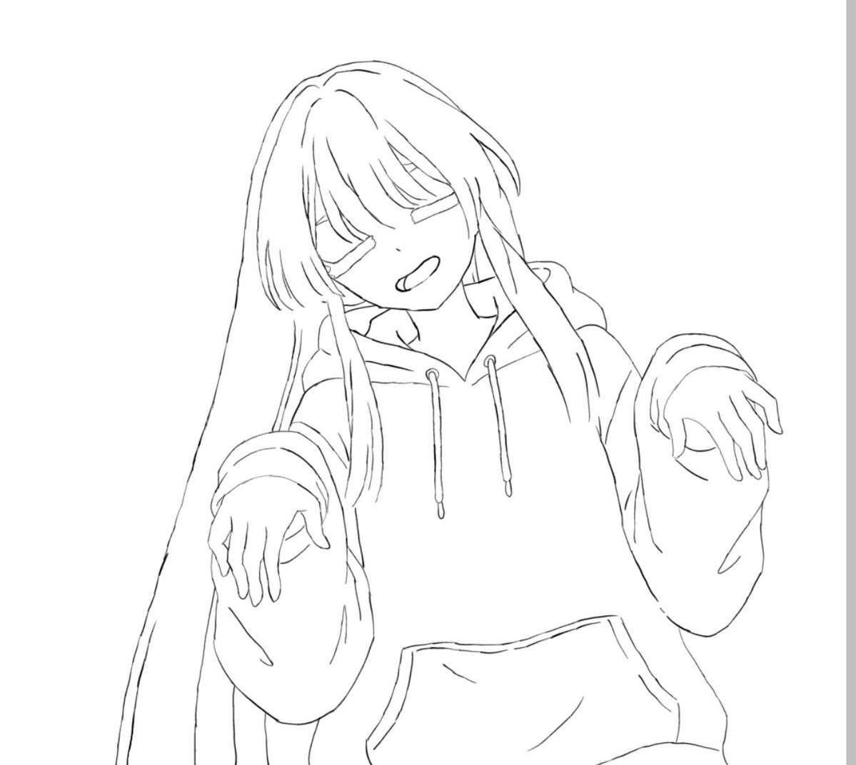 ELaqch's tweet photo. まだ色塗りしてないやつとアイコンと背景の絵 #超かぐや姫 https://t.co/uurrMjZvqd