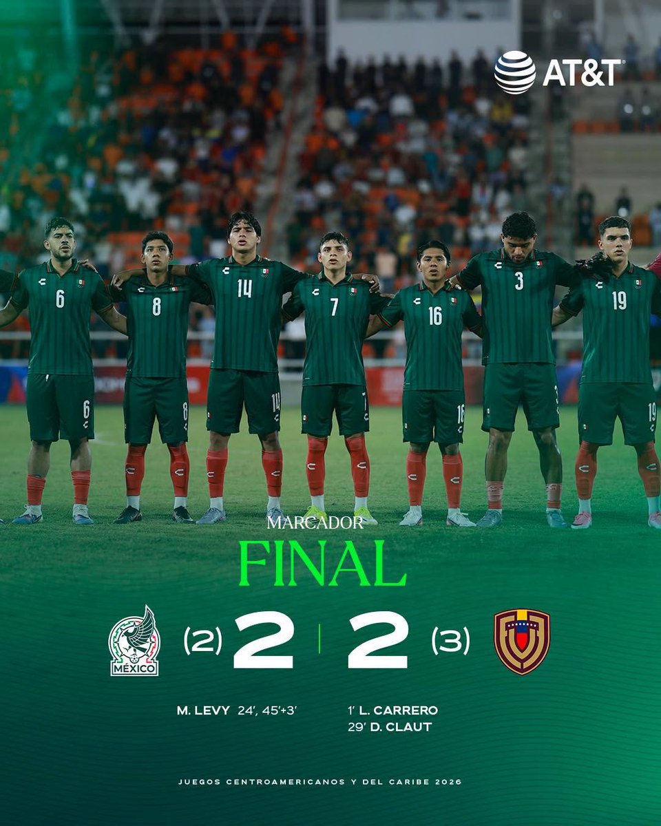 🥈🇲🇽 #Deportes | México Sub-23 conquista la plata en Santo Domingo 2026 La Selección Mexicana Sub-23 se quedó con la medalla de plata en los Juegos Centroamericanos y del Caribe Santo Domingo