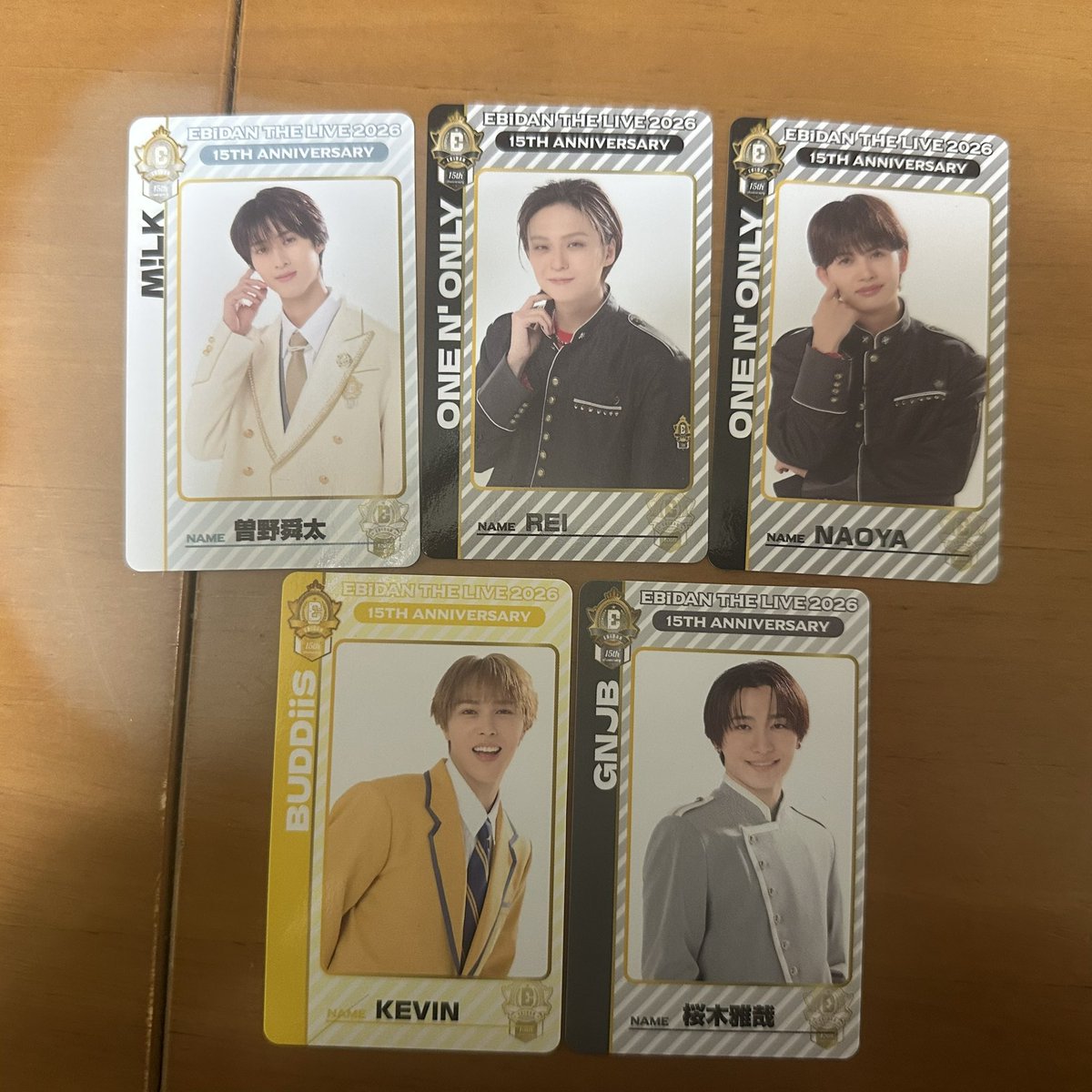 rutousagi's tweet photo. EBiDAN THE LIVE 2026 エビライグッズ 交換 Cグループ ランダム トレカ

【求】山中柔太朗

【譲】曽野舜太、REI、NAOYA、KEVIN、桜木雅哉

エビライ13日,14日手渡し または 郵送希望

お心あたりの方いましたらお気軽にお声掛けください🪄︎︎◝✩ https://t.co/nGdqZ8NuRw