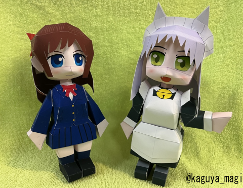 kaguya_magi's tweet photo. @Tokyocrab ありがとうございます、こういう機会を待っておりました。
一次創作のうちの子から、ゲーム、アニメのファンアート、絵師様のうちの子の立体化のお手伝いなどもしている紙人形師でございます。
よろしくお願いします！
#活動者さん交流会
#絵描きさん交流会 https://t.co/KUJ2gynjHg