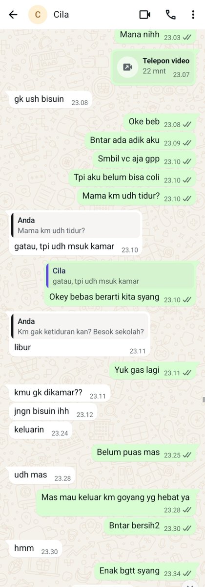 yourclimatee's tweet photo. Ahh crott💦💦💦. Gk pernah gagal bikin crot emg cwe satu ini..padahal masih smp tapi nikmatnya bukan maen, smpe stengah jam gw vcs buat menikmati tubuh dia doang. Hampir ketahuan mama nya wkwk
#bokeplokalleakedvidioviralterbaruindonesia
#vcs #vcsgratis #sange sange enakkk #bokep https://t.co/xalik8o7w7