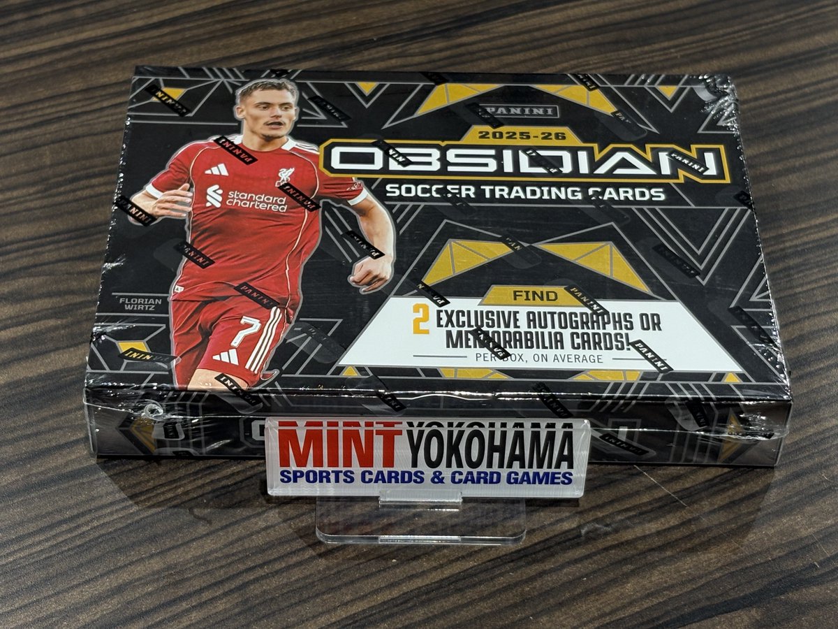 本日入荷新商品！】 「2025-26 PANINI OBSIDIAN SOCCER HOBBY