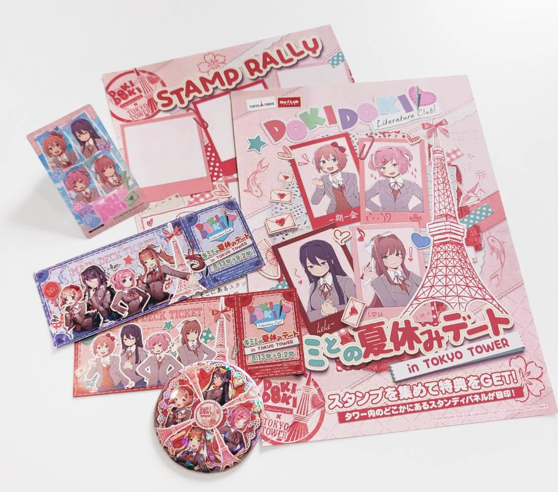 DDLC 東京タワーコラボ　特典缶バッジ　レンチキュラーカード チケット Co・Lab-TOKYO-🗼 on X: 