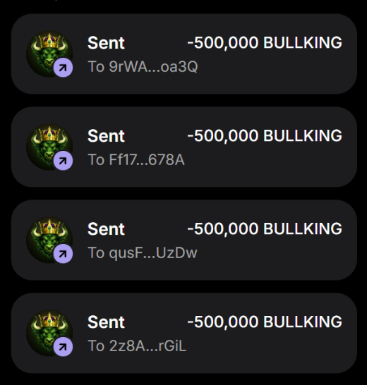 BullKingXSol's tweet photo. Each wallet will receive 500,000 $BULLKING 🪂

Leave your $SOL address and repost ♻️

Like and repost the pinned tweet 📌

First 500 wallets ⬇️ #SolanaAirdrop https://t.co/oxLXyNJNvV